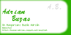 adrian buzas business card